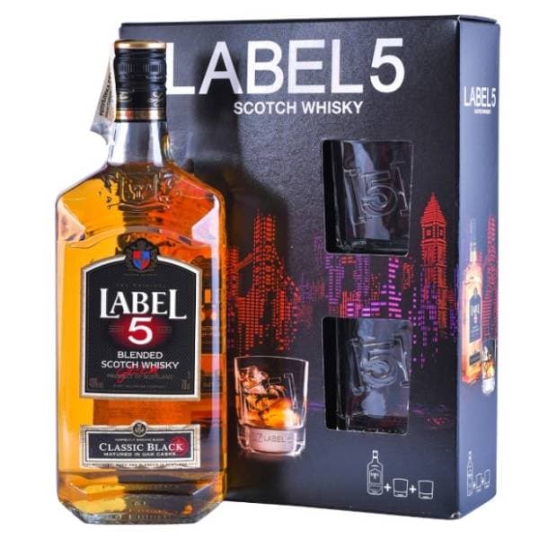 Viski LABEL 5 sa poklonom 0.7l 0