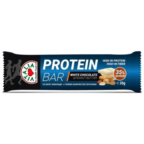 VITALIA proteinska čokoladica bela čokolada i kikiriki puter 30g 0