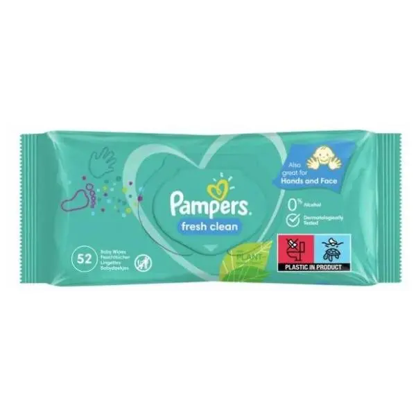 Vlažne maramice PAMPERS fresh clean 52kom 0