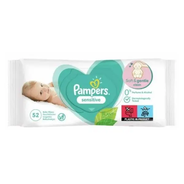 Vlažne maramice PAMPERS sensitive 52kom 0