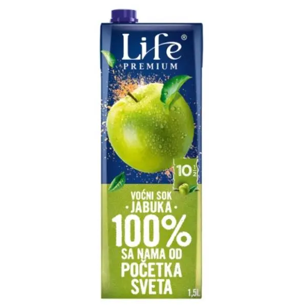 Voćni sok NECTAR Life jabuka 100% 1,5l 0