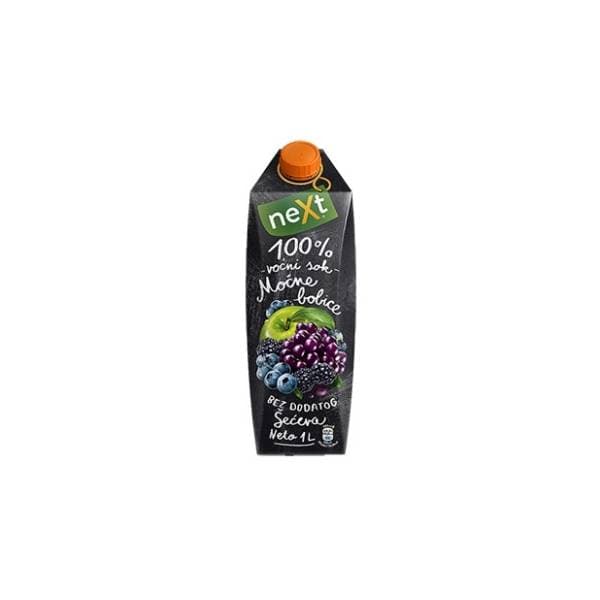 Voćni sok NEXT Premium moćne bobice 100% 1l 0