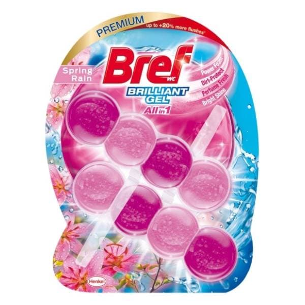 WC osveživač BREF Brilliant gel Spring Rain 2x42g 0