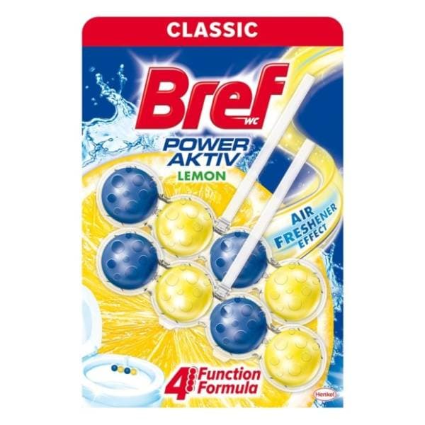 WC osveživač BREF Power aktiv lemon 2x50g 0