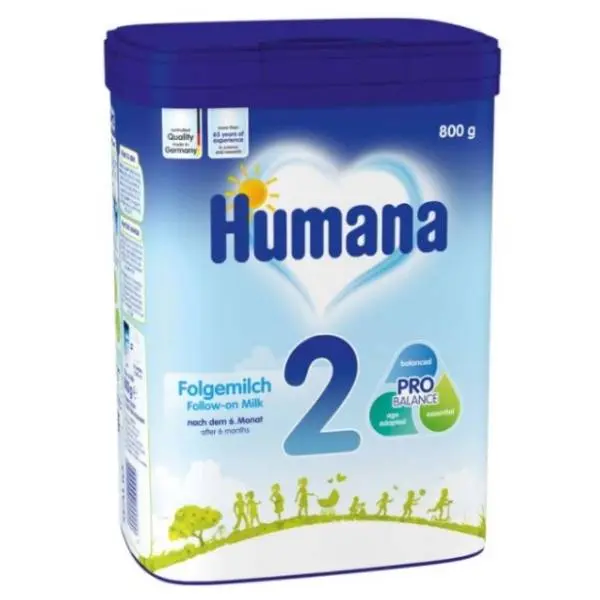 Zamensko mleko HUMANA MP 2 800g 0