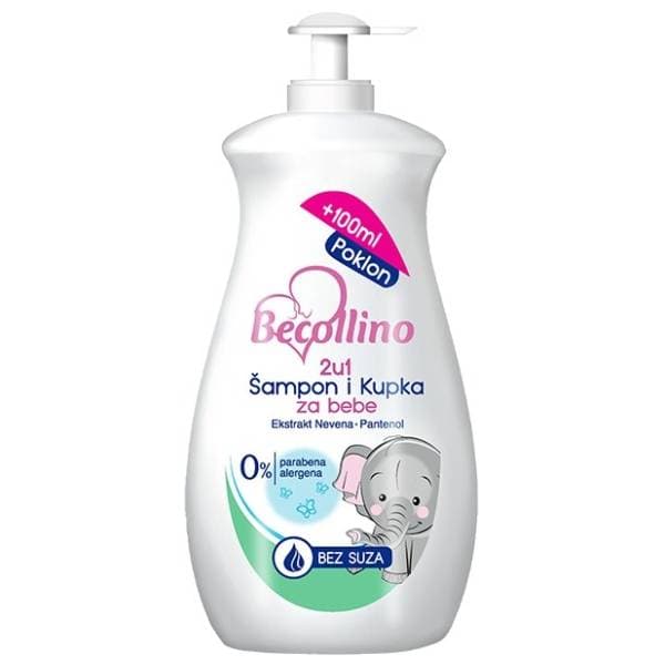 BECOLLINO 2u1 šampon i kupka za bebe 500ml 0