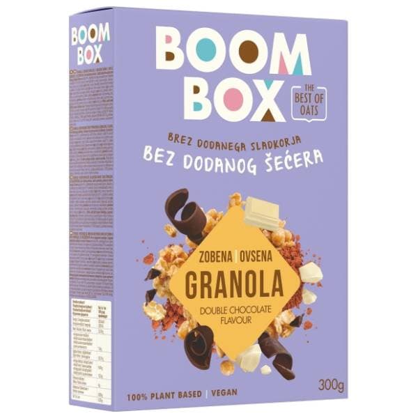 BOOM BOX ovsena granola double čokolada 300g 0