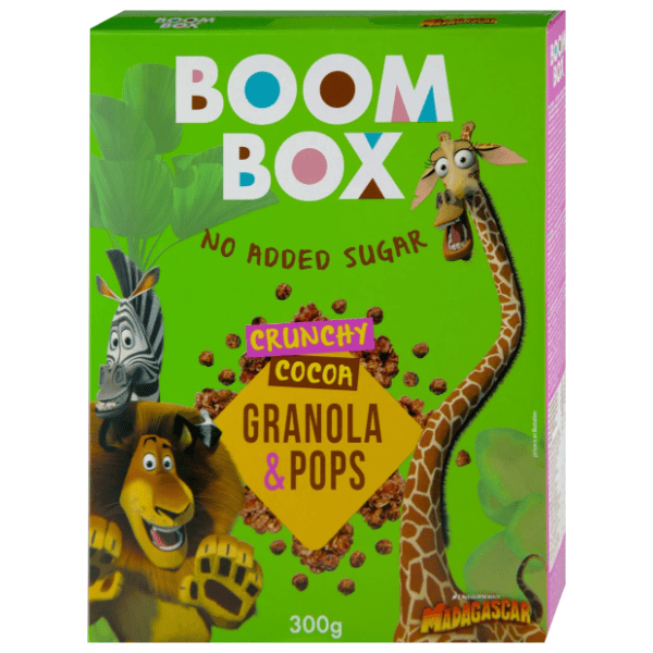 BOOM BOX ovsena granola pops kakao 300g 0
