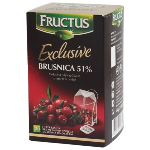 FRUCTUS čaj brusnica 44g 0