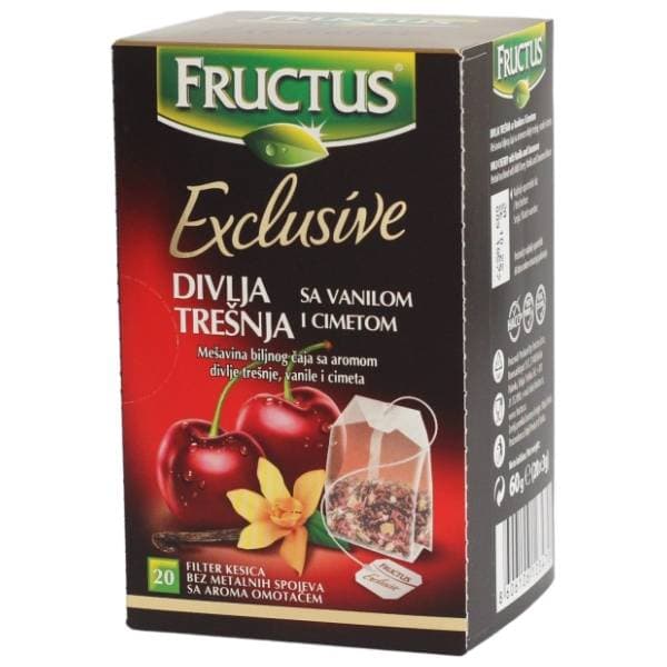 FRUCTUS čaj divlja trešnja vanila cimet 60g 0
