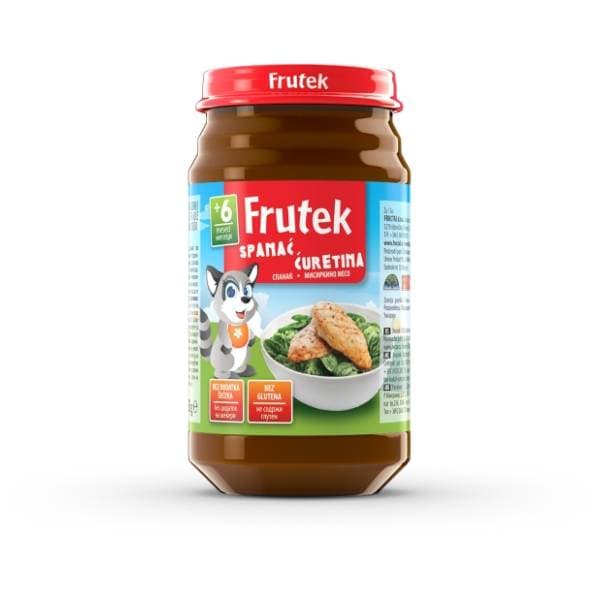 FRUTEK kašica spanać ćuretina 190g 0