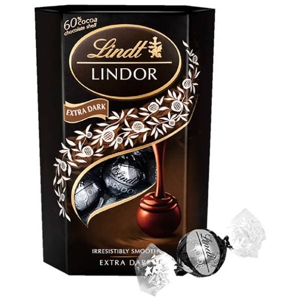 LINDT Lindor bombonjera tamna 200g 0