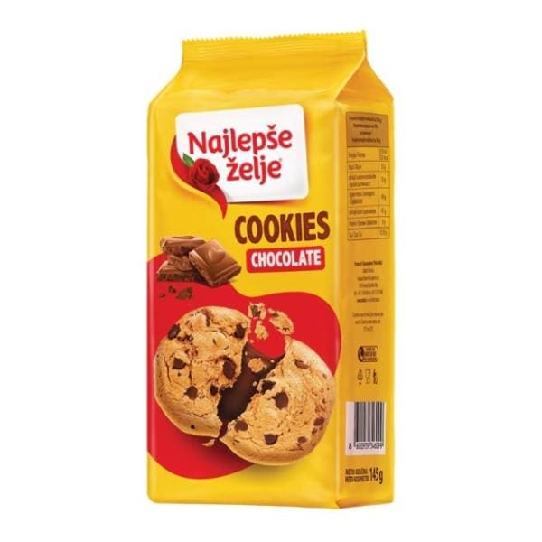 NAJLEPŠE ŽELJE Cookies čokolada 145g Štark 0
