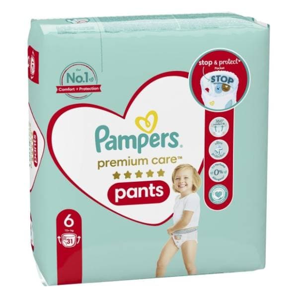 PAMPERS Premium care Pants 6 31kom 0