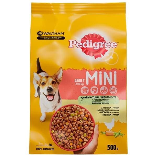 PEDIGREE Briketi Mini živina i povrće 500g 0