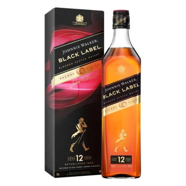 Viski JOHNNIE WALKER Black Label Scherry finish 0.7l 0
