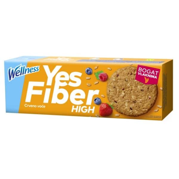WELLNESS keks Yes fiber high 125g 0