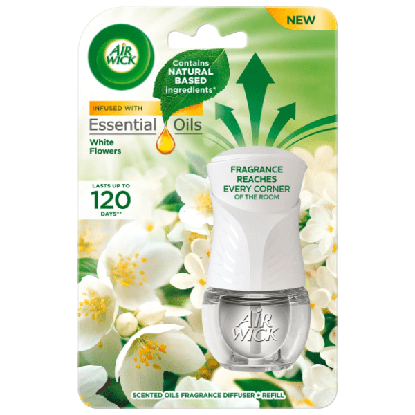 AIR WICK električni osveživač white flowers 19ml 0