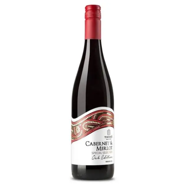 Crno vino TIKVEŠ cabernet i merlot 0,75l 0