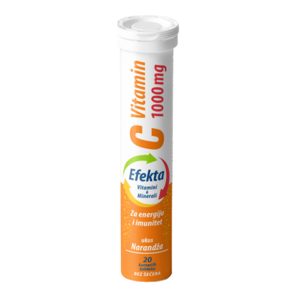 Šumeće tablete EFEKTA vitamin C narandža 1000mg 0