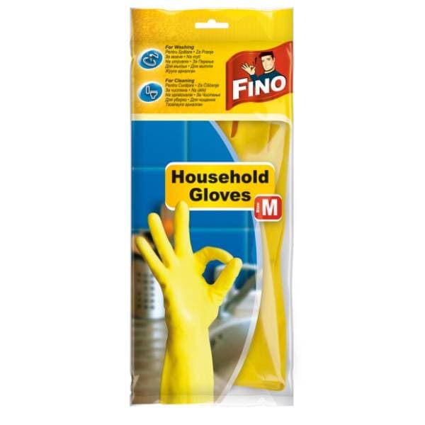 FINO gumene rukavice M žute 0