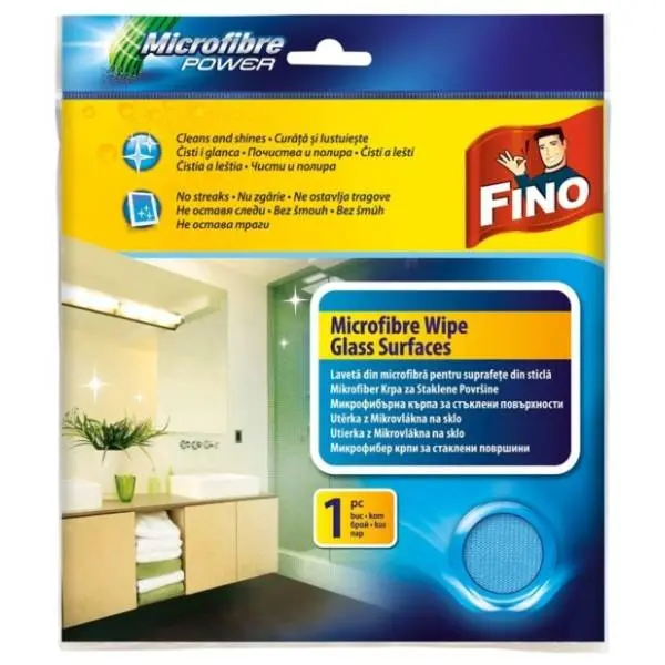 FINO mikrofiber krpa za staklo 1kom 0