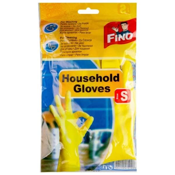 FINO gumene rukavice S žute 0