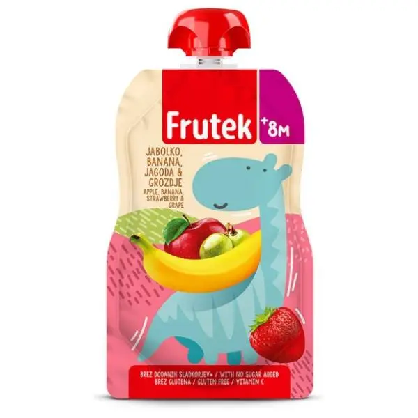 FRUTEK kaša jabuka jagoda banana grožđe 100g 0