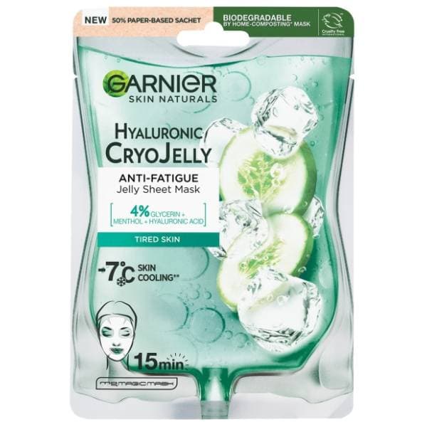 GARNIER Hyaluronic CryoJelly maska za lice 27g 0