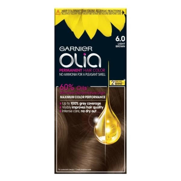 GARNIER Olia farba za kosu 6.0 light brown 0