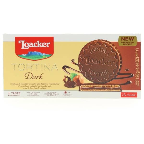 Keks LOACKER Tortina tamna 126g 0