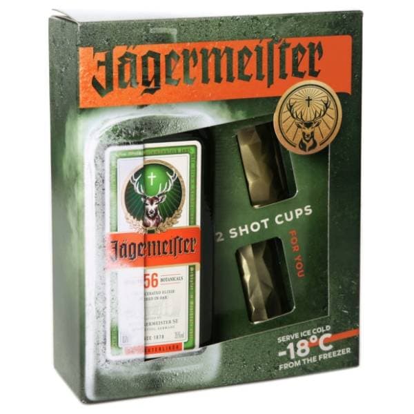 Liker JAGERMEISTER 0,5l + 2 shot čaše 0