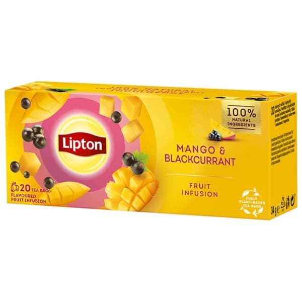 LIPTON čaj mango i crna ribizla 34g 0