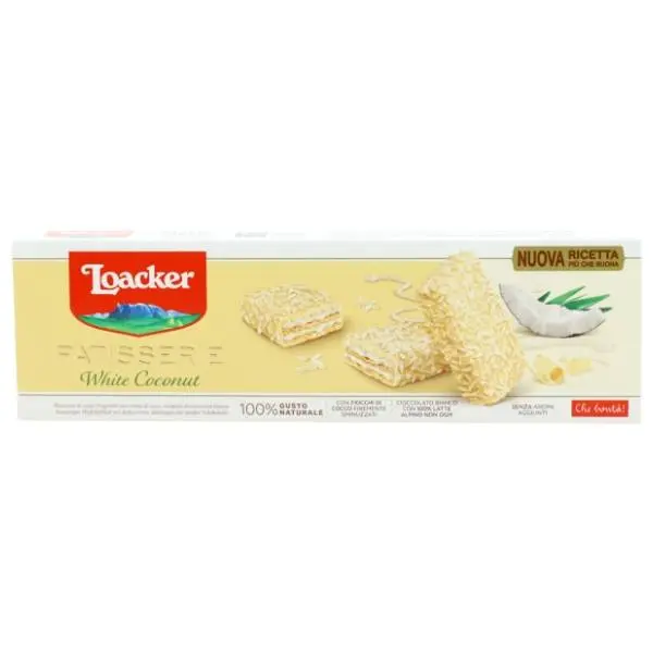 Napolitanka LOACKER bele kokos 100g 0