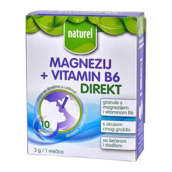 NATUREL magnezijum + vitamin B6 direkt 30g 0