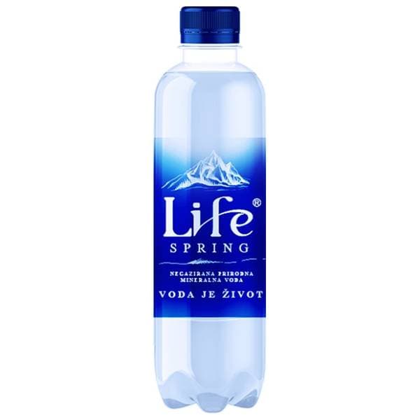 Negazirana voda LIFE SPRING 0,5l 0