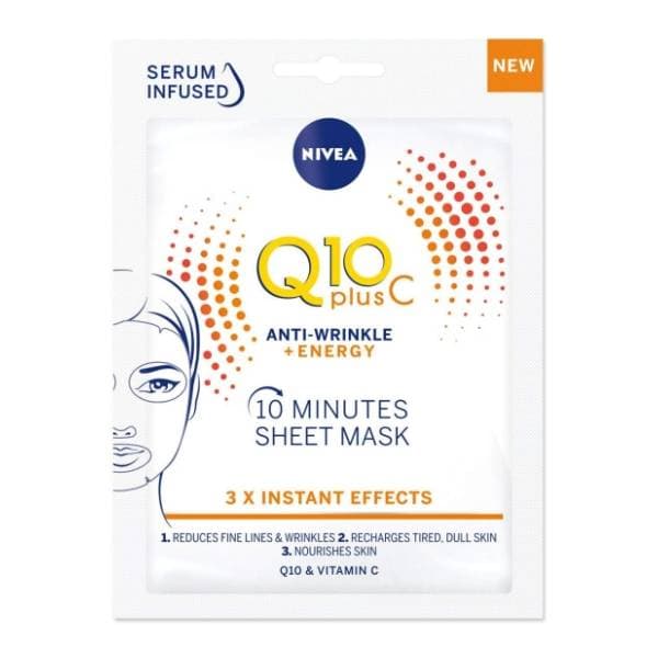 NIVEA Q10+C anti-wrinkle maska za lice 1kom 0