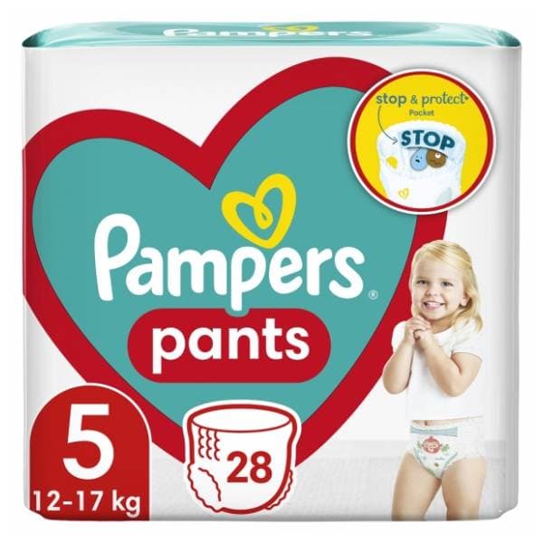 PAMPERS pelene Pants VP junior 5 28kom 0