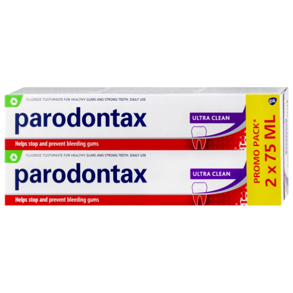 Pasta PARODONTAX ultra clean 2x75ml 0