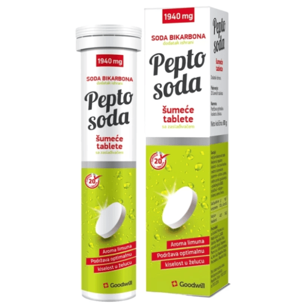 Šumeće tablete GOOD WILL pepto soda limun 80g 0