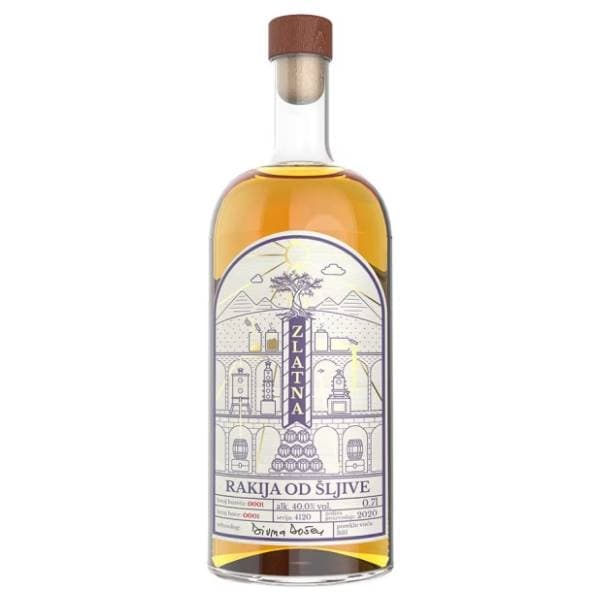 Rakija ZLATNA barrique šiljva 0,7l 0