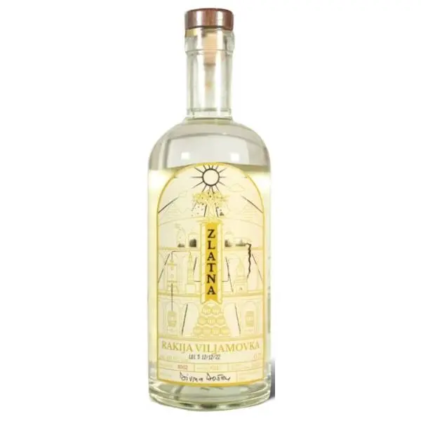 Rakija ZLATNA viljamovka 0,7l 0