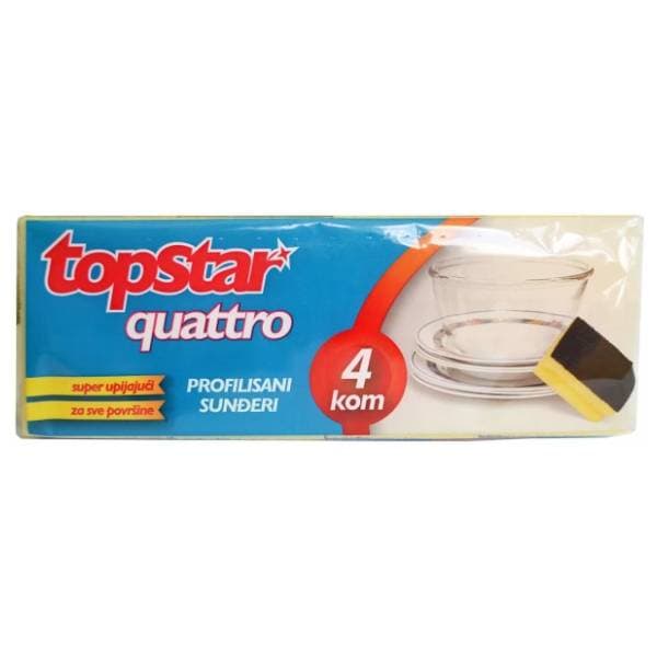 TOP STAR abrazivni sunđer 4kom 0