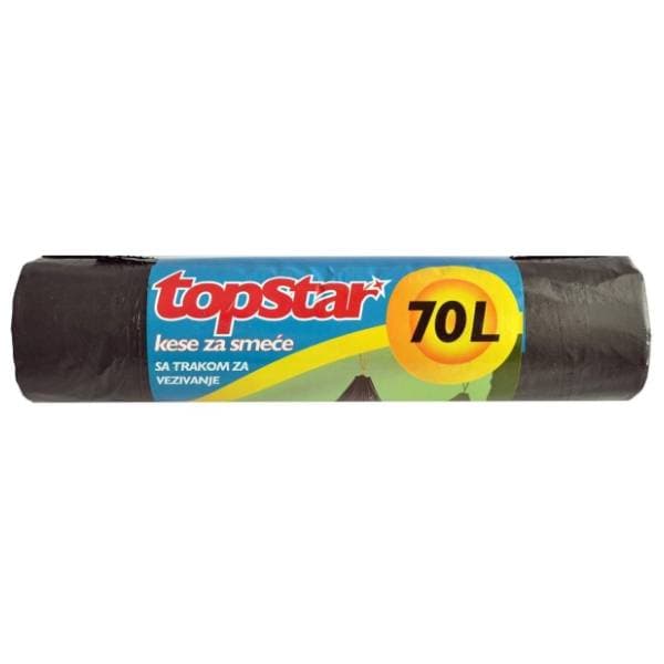 TOP STAR kese za smeće sa trakom 70l 8kom 0