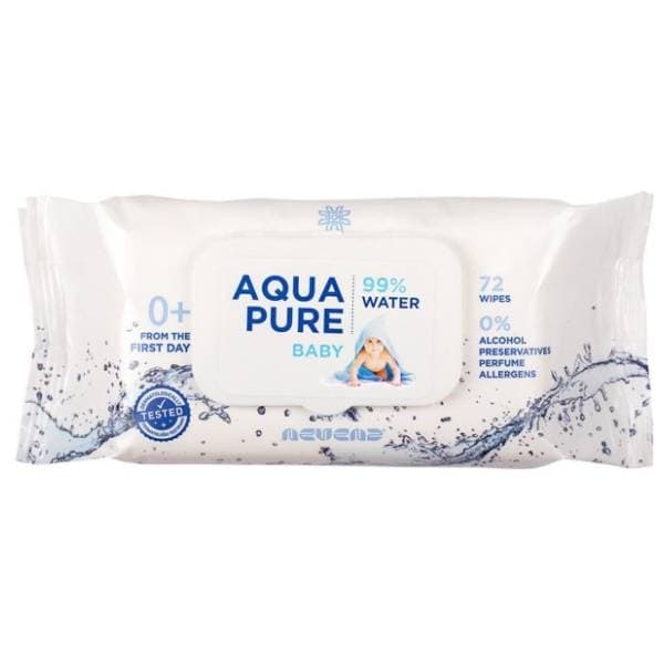 Vlažne maramice NEVENA aqua pure 72kom 0