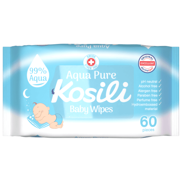 Vlažne maramice KOSILI aqua pure 60kom 0