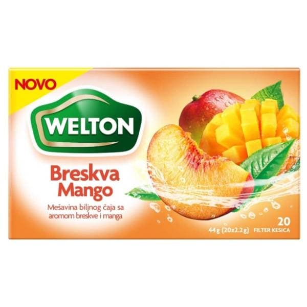 WELTON čaj breskva i mango 44g 0