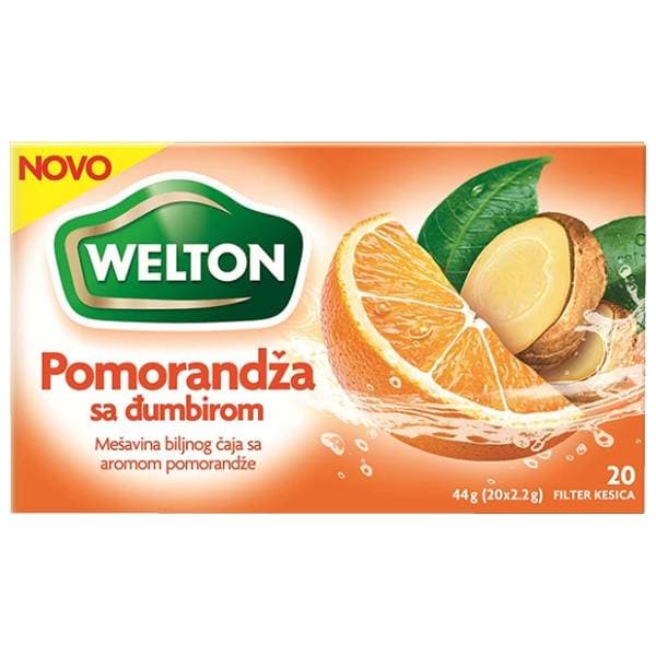 WELTON čaj pomorandža đumbir 44g	 0