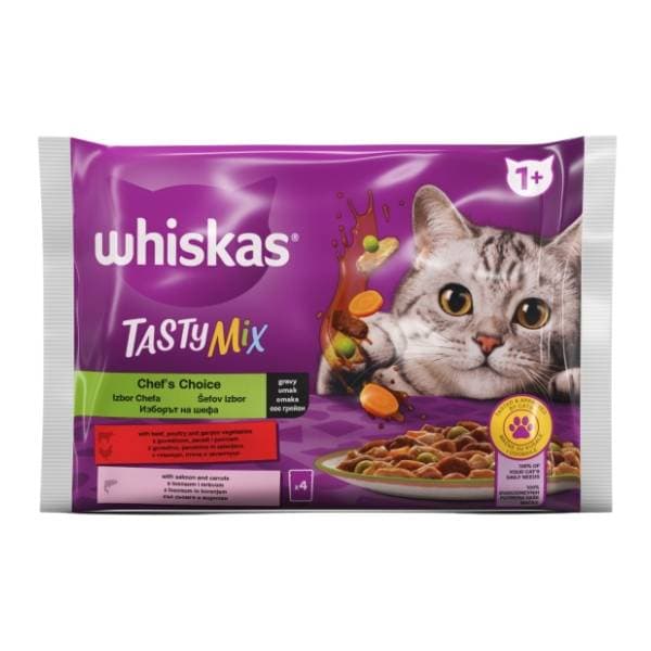 WHISKAS hrana za mačke Tasty mix 4x85g 0