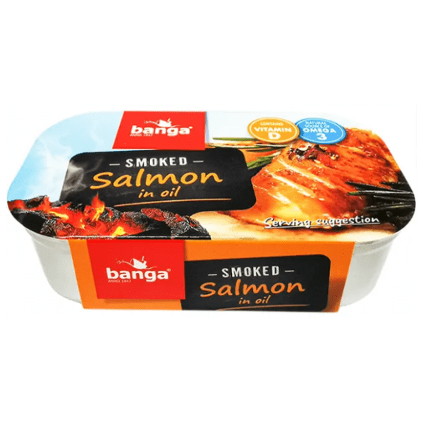 BANGA dimljeni fileti atlantskog lososa u ulju 120g 0